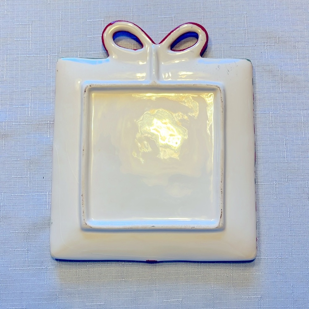 HOLIDAYAY CHRISTMAS CERAMIC PLATE - Picture 3 of 5